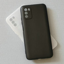 适用小米POCO M3手机壳镜头全包保护套透明硅胶磨砂壳防刮软简约