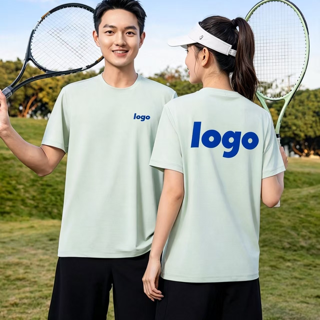 Quick-Drying Sports T-Shirts, Workwear, Cultural Shirts, Team Building, Corporate Custom Logo, Printed and Embroidered Logo Cultural Shirts