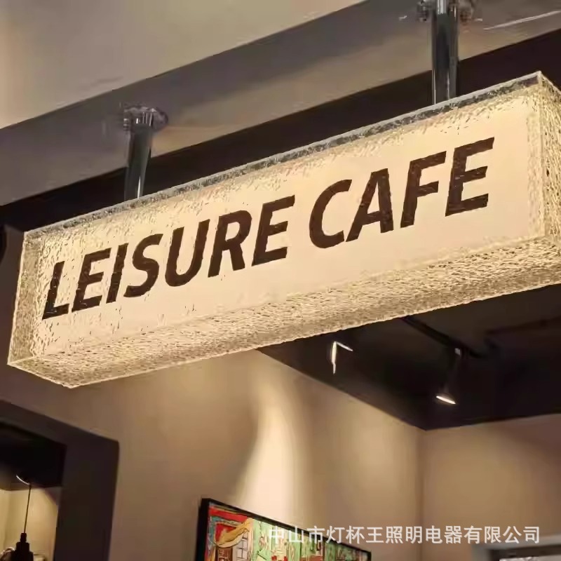 Caja de luz acrílica ondulada en agua personalizada de otros tamaños