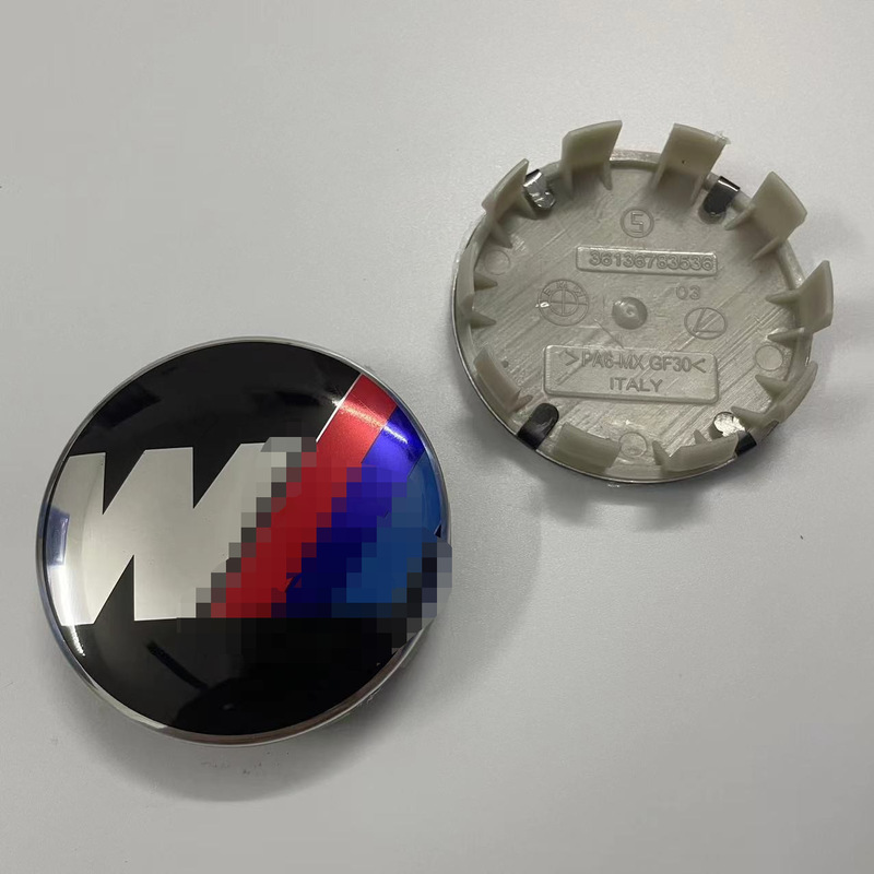 適用BMW自動車ハブカバーマーク68mm BMW 3系5系x 1x5x6センターカバーMマーク10爪青白|undefined