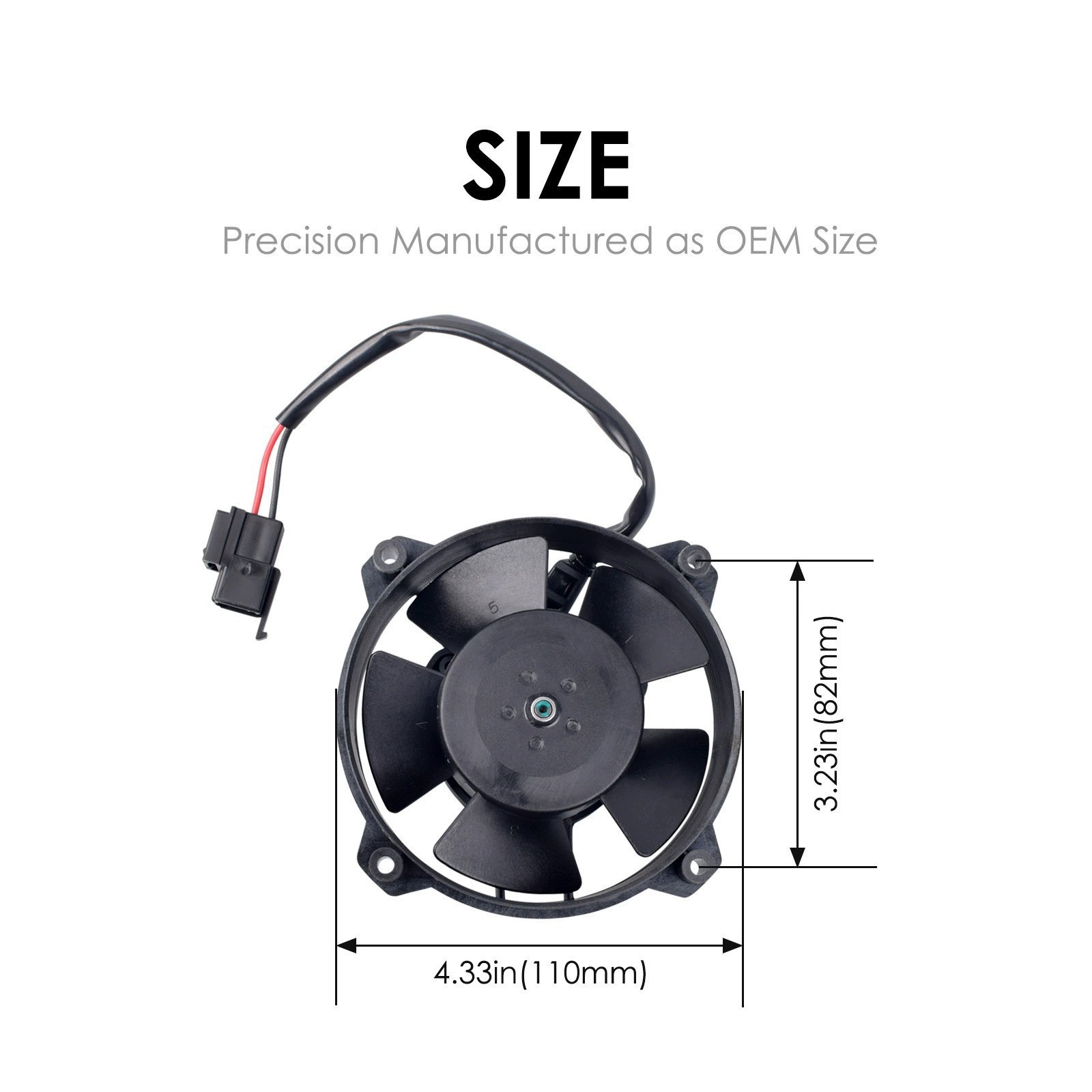 Motorcycle Radiator Cooling Fan 30103018 Cooling Fan Motor Va32-A101-62A 12V