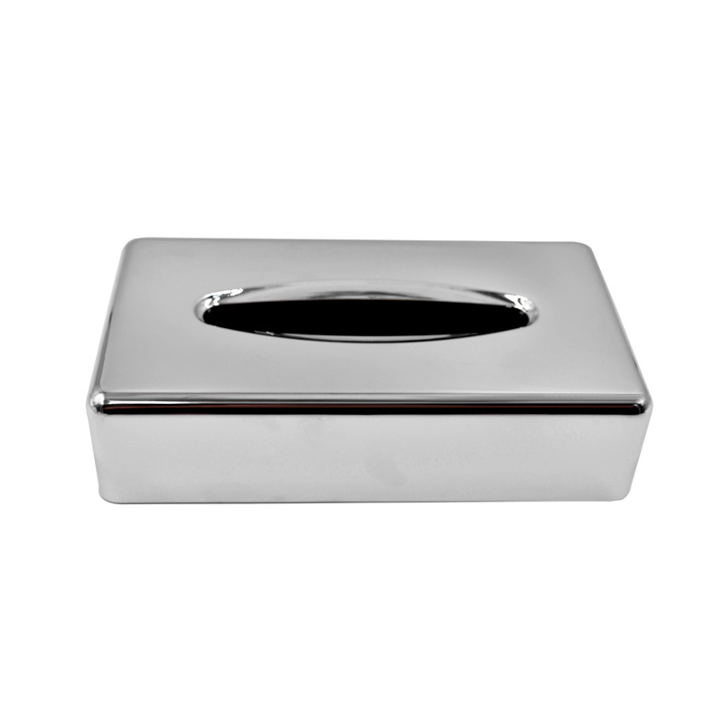 Habitación de hotel suministros de plástico galvanoplastia caja de pañuelos caja de rollo de estilo europeo hogar caja de pañuelos largos sala de estar caja de pañuelos