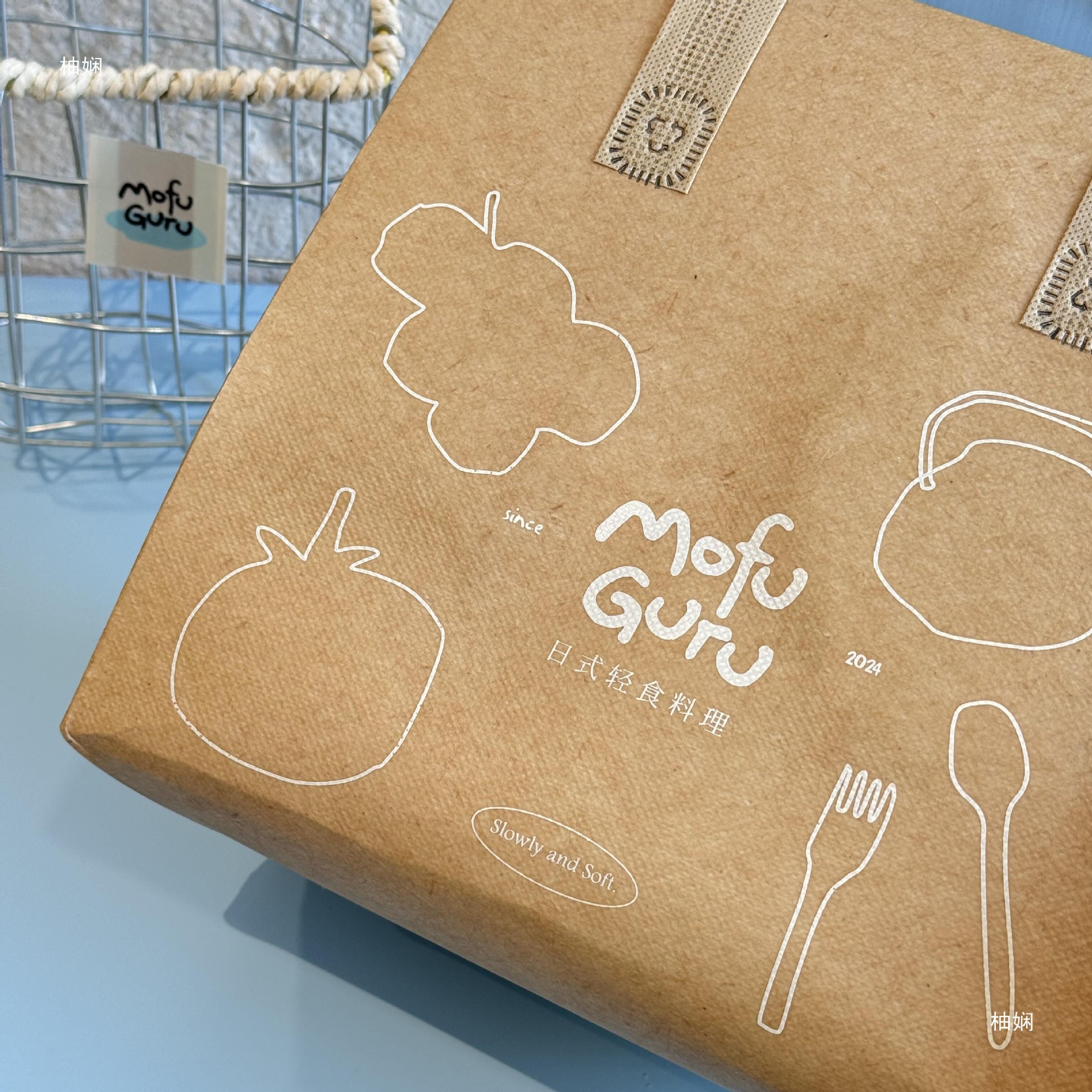 牛皮纸色一次性外卖打包铝箔保温袋轻食沙拉甜品防水手提袋