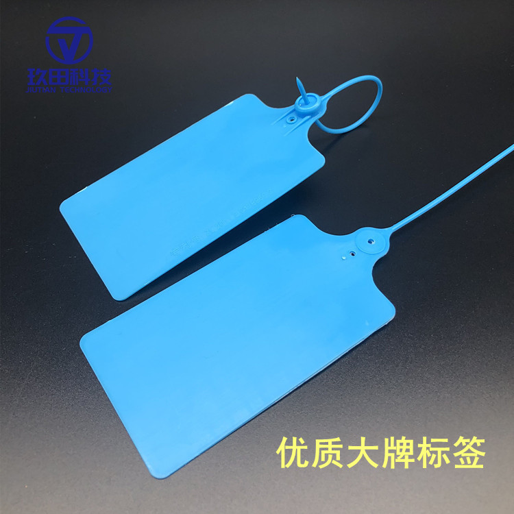 塑料大号快递挂签吊牌一次性记号标签扎带德邦防调包仓库标识锁扣