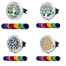 316L不锈钢汽车香薰夹汽车风口夹车载香膏香水夹香水磁铁款