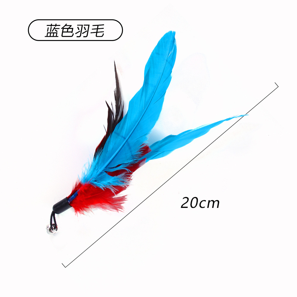 Resumen transfronterizo nueva mascota gato juguete gran pez volador cabeza de reemplazo divertido gato palo de juguete de felpa caña de pescar cabeza de reemplazo