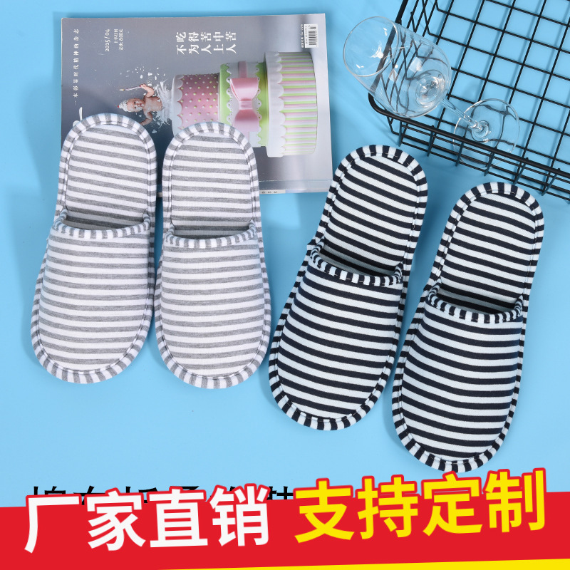 Travel Slippers Folding Slippers Outdoor Air Hotel Non-Disposable Travel Slippers Anti-Slip Thickening
