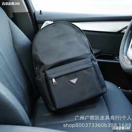 P拉达男士双肩包尼龙大容量背包牛津布书包电脑包旅行包图片实拍