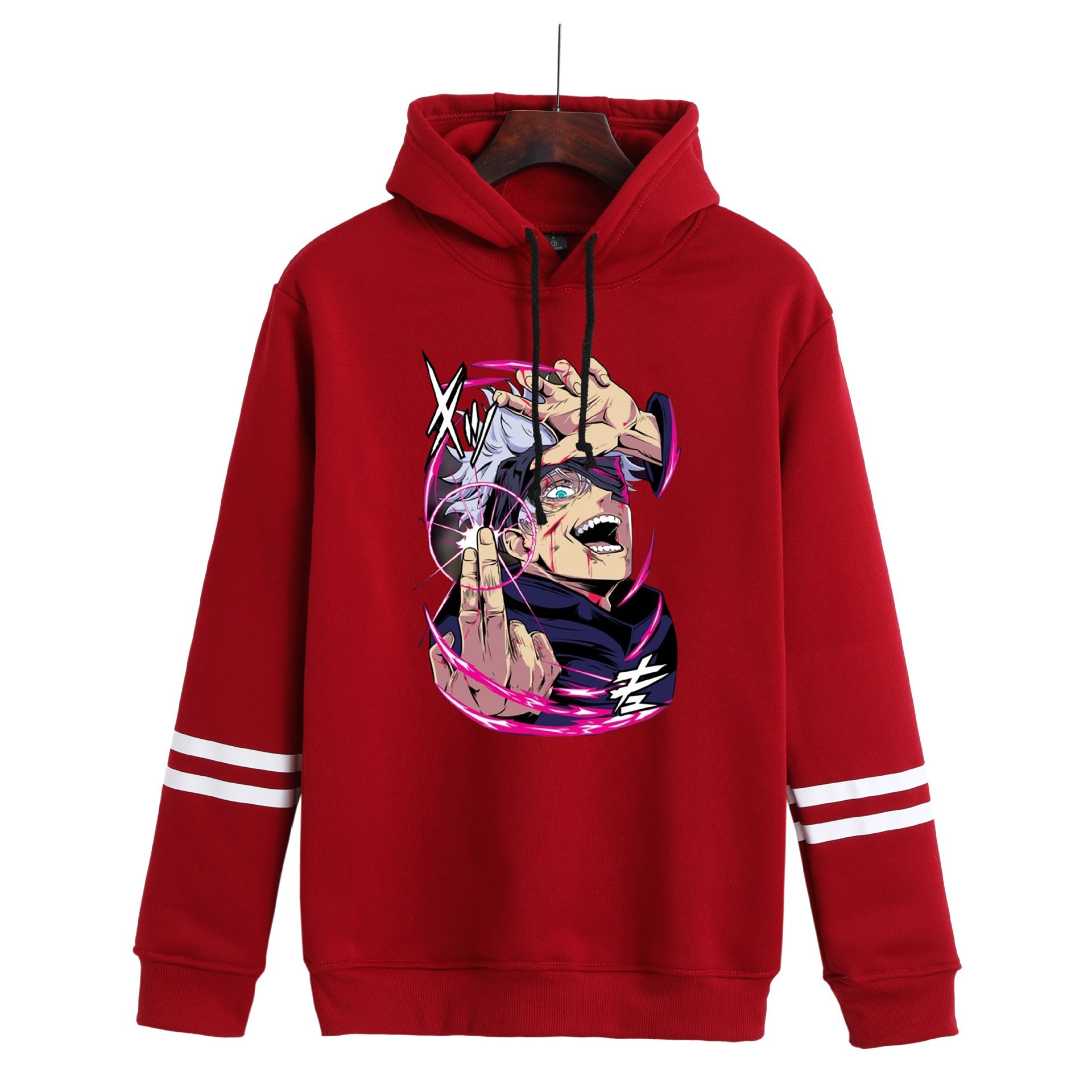 Suéter de nuevo estilo de comercio exterior, entorno de animación, suéter con capucha con estampado digital Black Clover