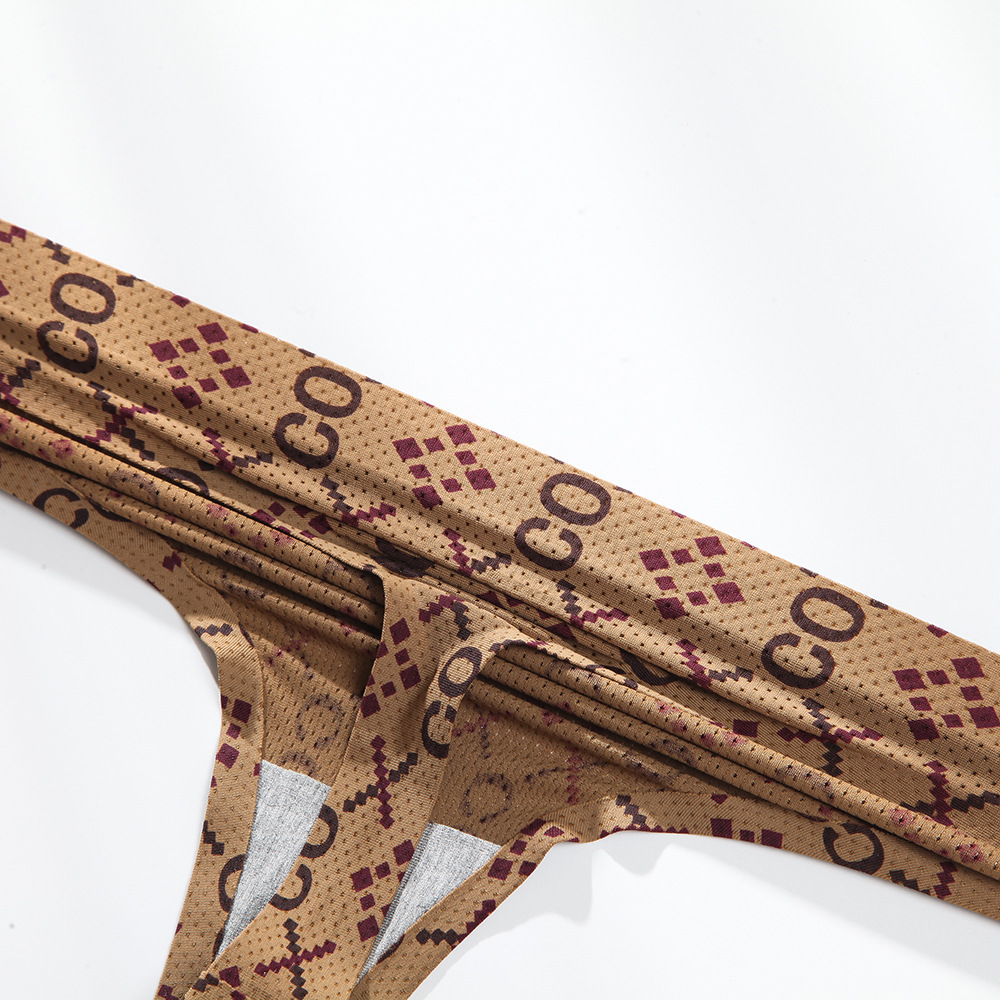 En stock europeo y americano sexy seda de hielo Tanga de mujer sin costuras cintura baja ligero transpirable cómodo antibacteriano entrepierna ventas directas de fábrica