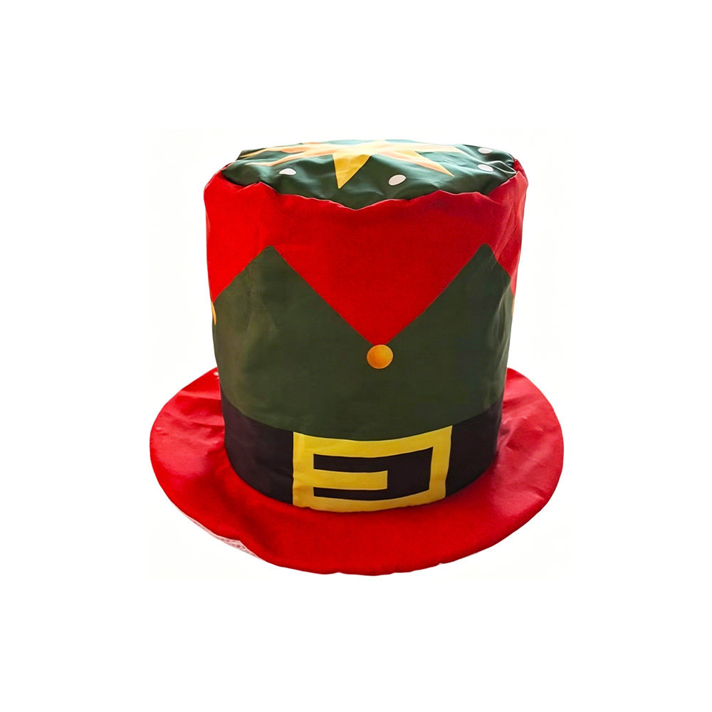 Nuevo sombrero de Navidad transfronterizo de EE.UU. Tío Sam sombrero navideño accesorios de decoración de dibujos animados para niños sombrero alto sombrero superior image 31