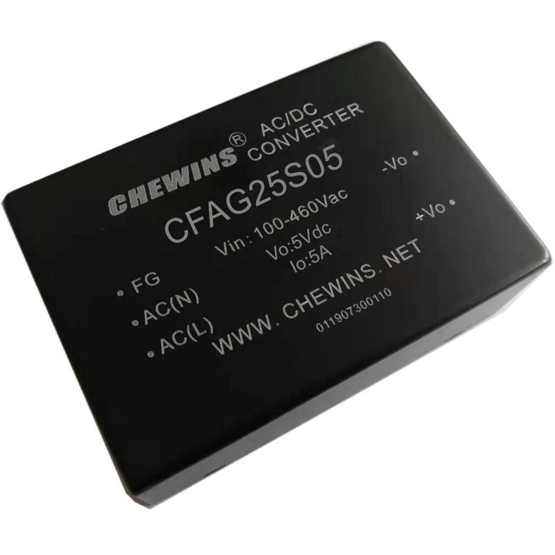 AC-DC电源模块宽电压输入380V转5V 5A 25W单路输出CFAG25S05