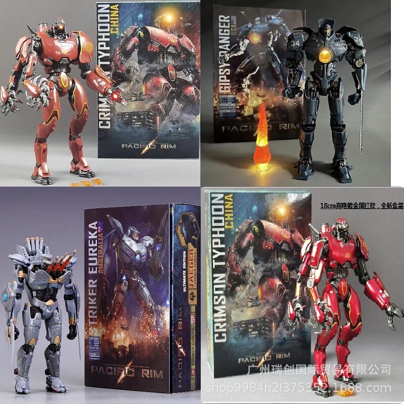 NECA Pacific Rim 2 Chinese Mech storm red double knife dangerous vagrant Eureka hand-made model