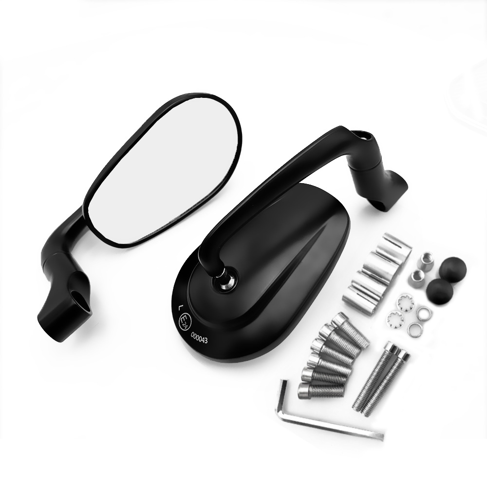 Espejo retrovisor de motocicleta transfronterizo, espejo de manivela universal, scooter elíptico retrógrado, gran vista