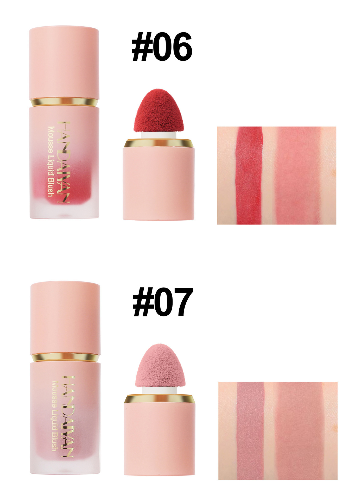 Mattes Flüssig-Rouge – Natürliches, transparentes Finish, leicht zu verblenden und langanhaltende Wangenfarbe_voghion.com