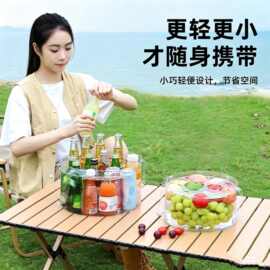 透明折叠水盆pvc水盆户外旅行洗脸盆洗衣盆便携式露营野炊水果篮