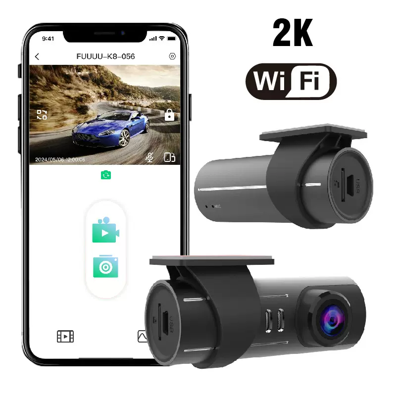 亚马逊爆款私模OK-307无屏WiFi-2K高清行车记录仪