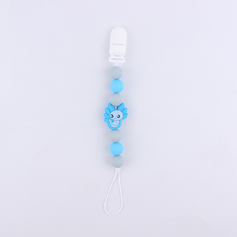 Nuevo bebé suministros chupete cadena creativa DIY dibujos animados estetoscopio pan cuerno mordedor cadena anti-gota