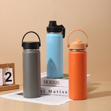 304不锈钢保温杯大容量高颜值便携太空壶带提手户外运动水杯批发