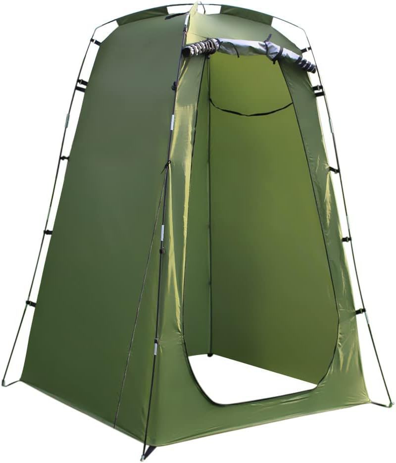Outdoor toilet tent, portable shower and changing room, camping mobile shower cabin, fishing tent
