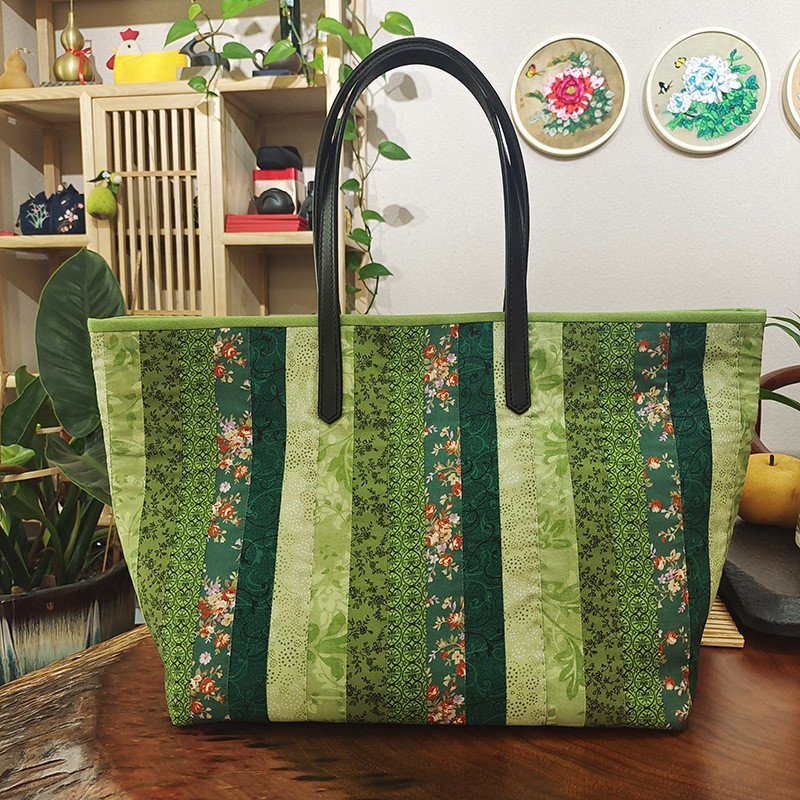 Bolsa grande estándar de costura ~ 2109007 Verde (productos no terminados)