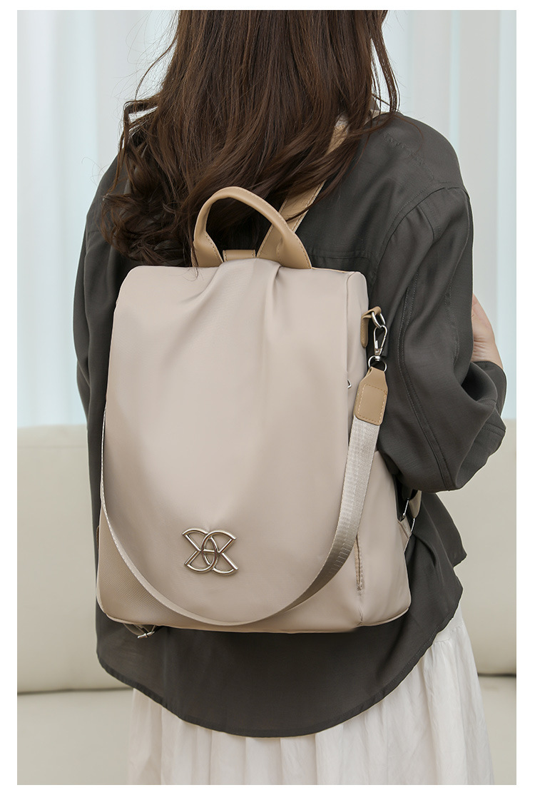 Weiblicher 2024 neuer Trend Oxford-Stoff leichter atmungsaktiver modischer lässiger Damen-Diebstahlschutz-Rucksack_voghion.com