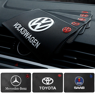 Cross-border car anti-slip mat car ornaments instrument panel car mobile phone interior products car logo anti-slip sticker logo