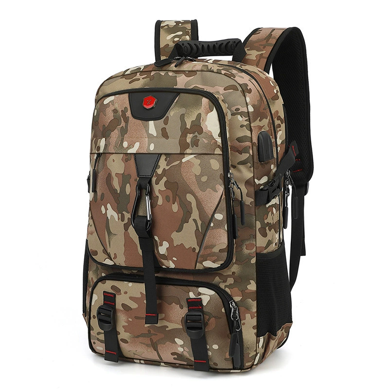 Mochila de hombro de gran capacidad transfronteriza, mochila de equipaje al aire libre, mochila de ocio para hombres, mochila de montaña, mochila impermeable