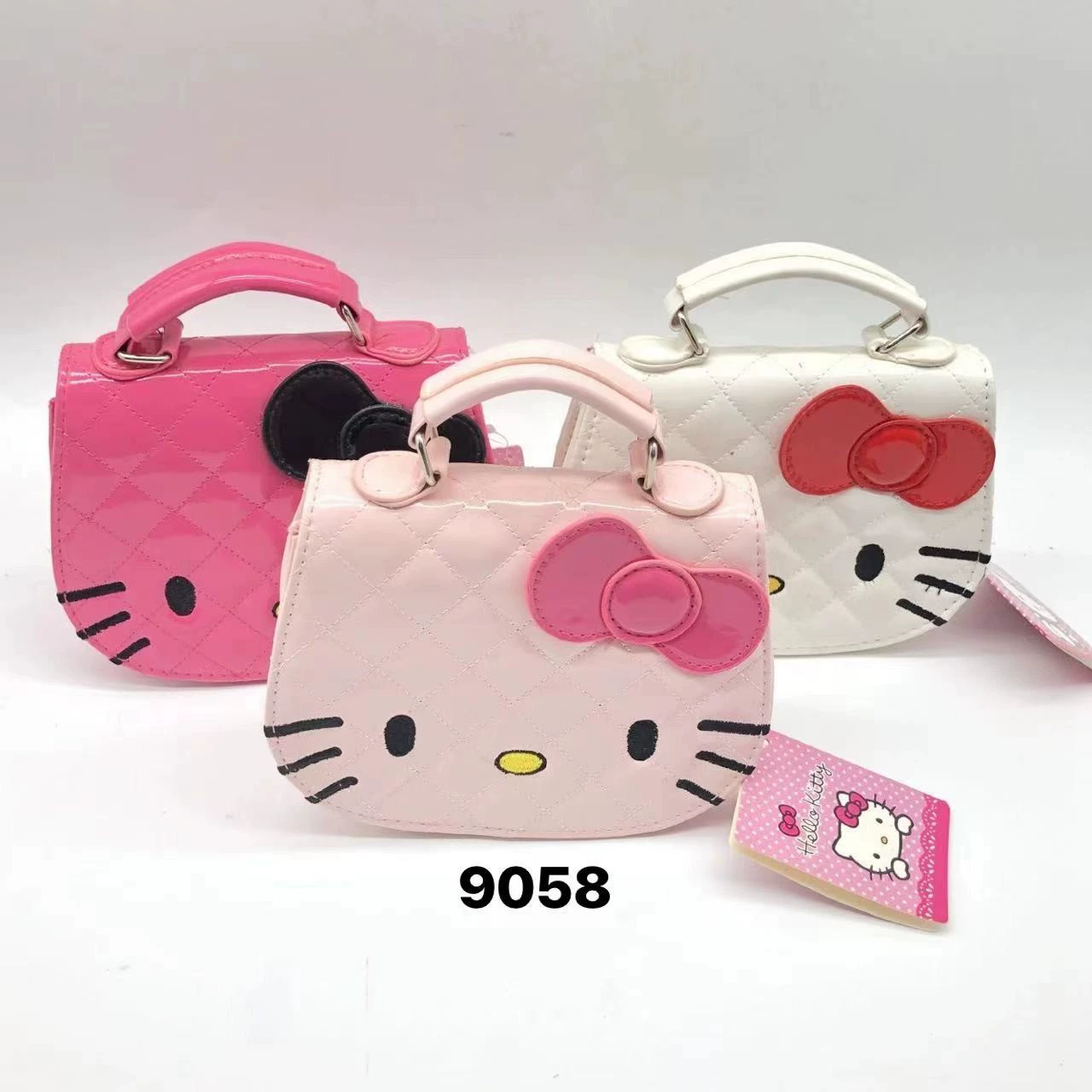 Hello Kitty, сумка через плечо в ручке, модная однотонная сумка, маленькая сумка, korean стиль