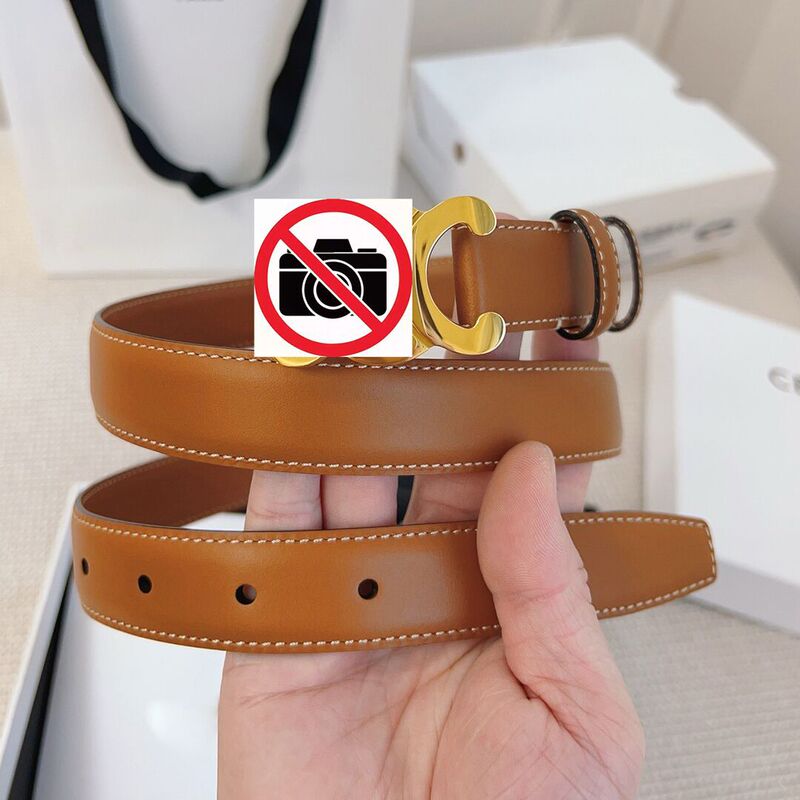 【3000/Invincible】Arc de Triomphe Women's Belt - High-end Imported Calfskin with Copper Buckle, Versatile Ladies' Belt
