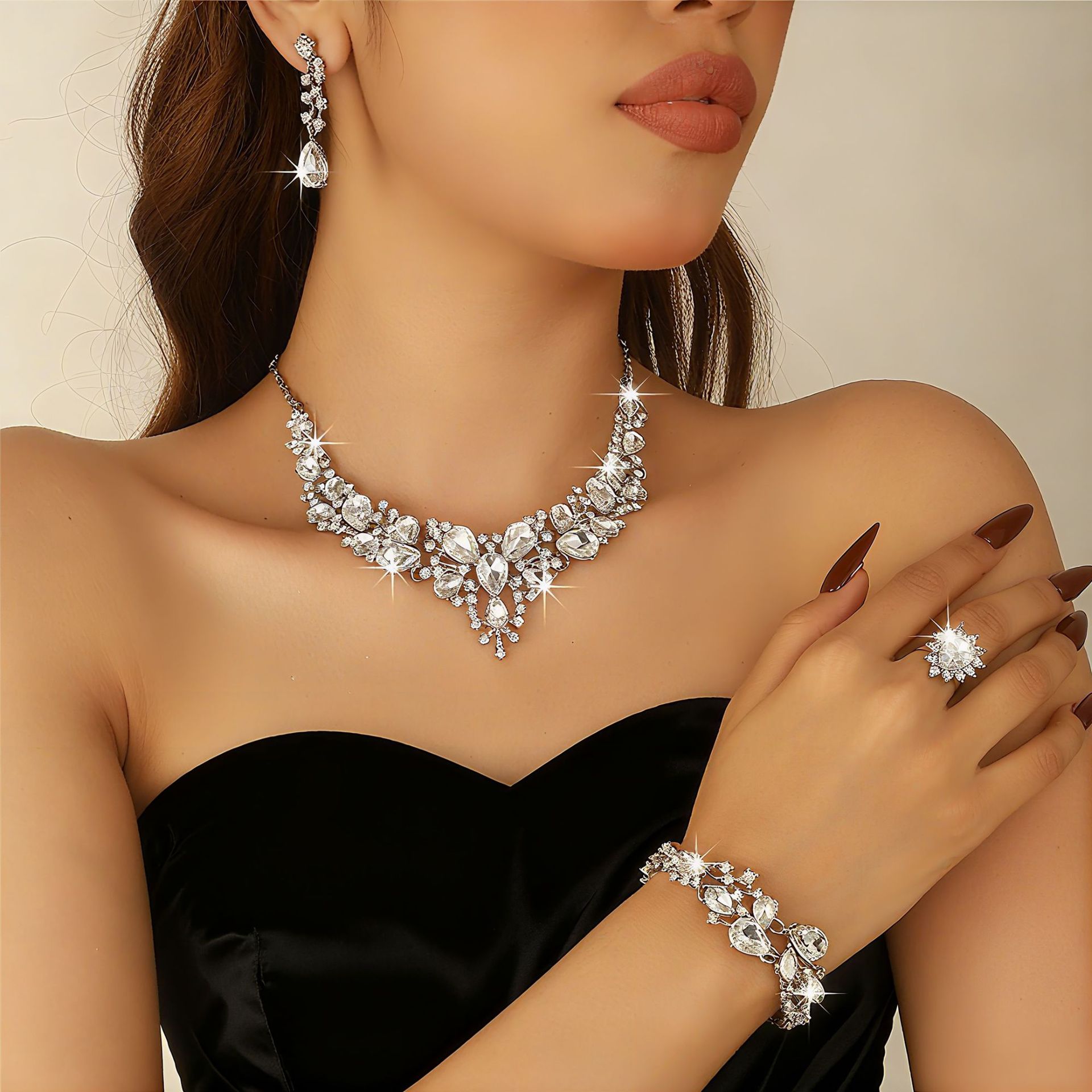 25273 silver four-piece set