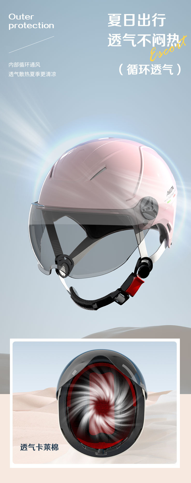 3C certification electric car helmet men's and women's summer motorcycle riding safety half helmet four seasons universal sunscreen helmet