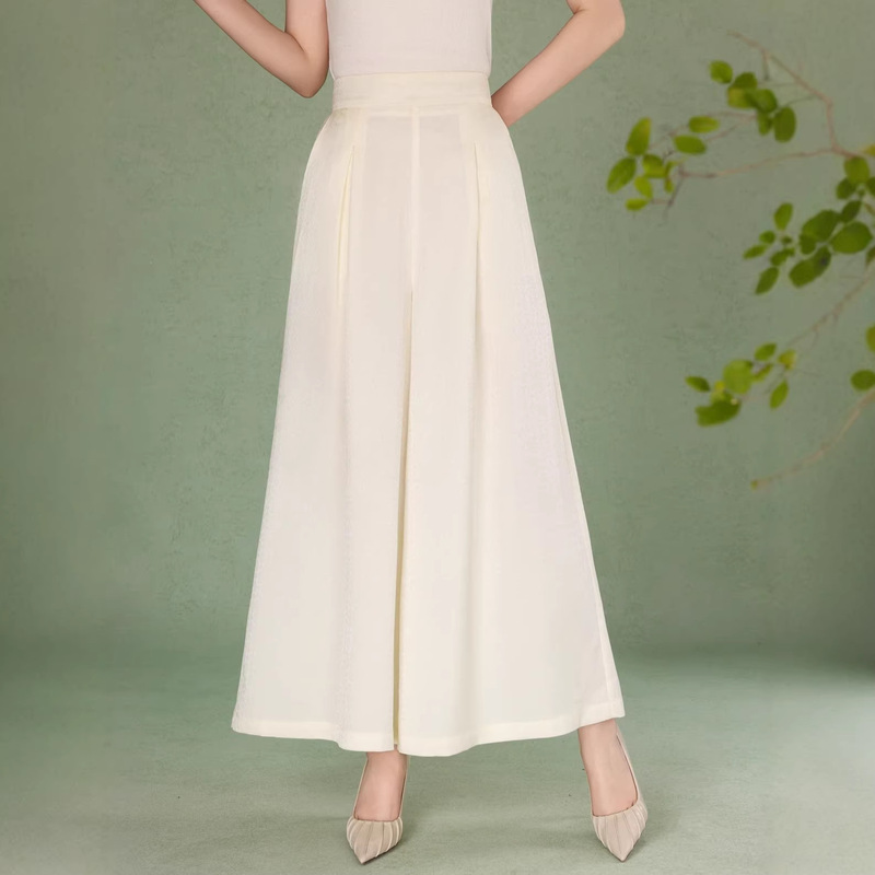 Cross-Border Hot-Selling Cropped Skirt Pants 2026 Summer New Wide-Leg Pants with Drape Effect Casual Loose Pants Elegant Women's Pants Cross-Border Hot-Selling Cropped Skirt Pants 2026 Summer New Wide-Leg Pants with Drape Effect Casual Loose Pants Elegant Women's Pants