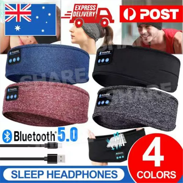 Bluetooth headband music sleep eye mask detachable key body yoga sweat-absorbent headband outdoor running Bluetooth hair band
