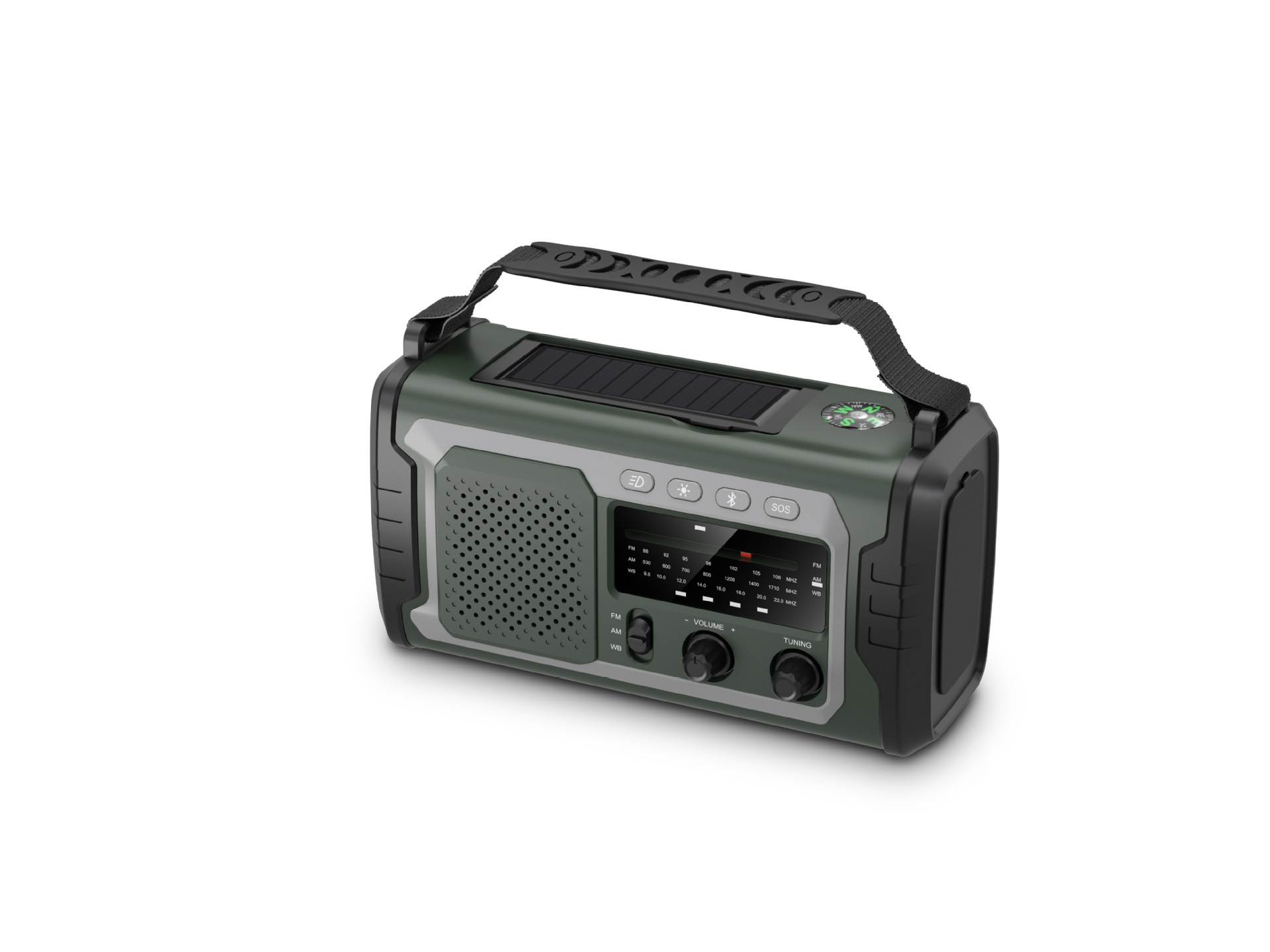 Transfronterizos Amazon nueva radio de carga manual solar de 20000mAh fuente de alimentación portátil de gran capacidad image 7