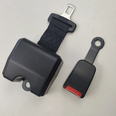 Car seat belt: Automatic Retractable Two-Point Seat Belts - c013-black-retractor-s14-base