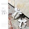 Metal accessory for manicure with bow, resin, cute nail decoration, internet celebrity, ready-made product