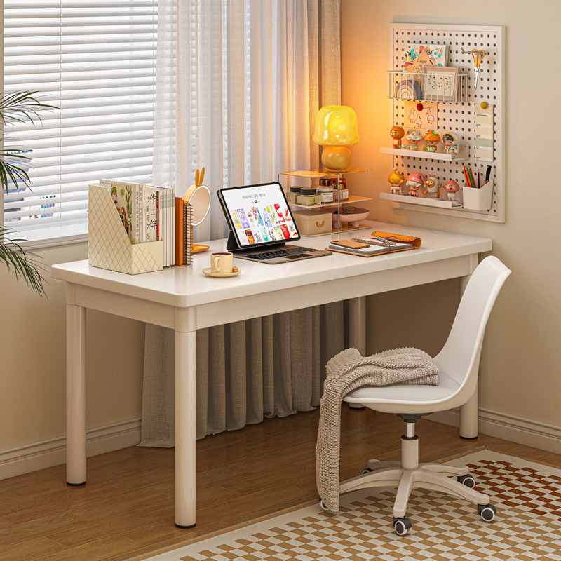 White Desk Student Household Simple Table Bedroom Girl Makeup Table Workbench Computer Desk Desktop Desk White Desk Student Household Simple Table Bedroom Girl Makeup Table Workbench Computer Desk Desktop Desk