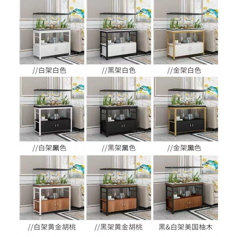 골드 프레임 + 앤티크 우드 컬러 패널