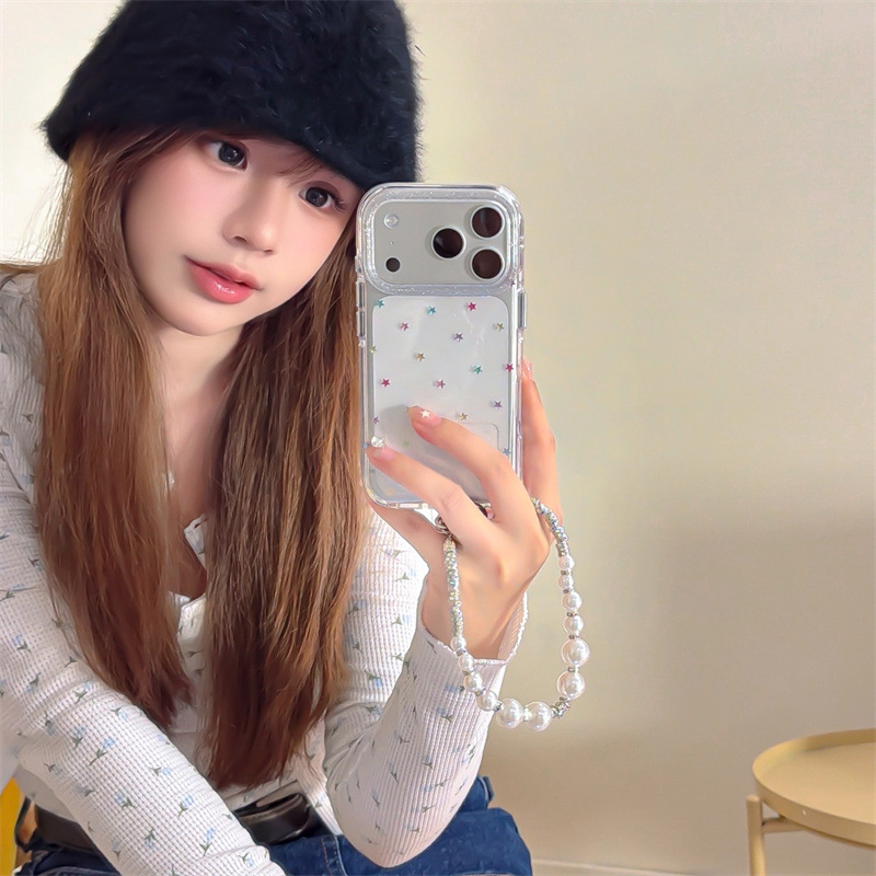 Minimalist Ins Style Gilt Colorful Stars Suitable for Iphone17 Apple 16Promax/15 Mobile Phone Case 14 New Style