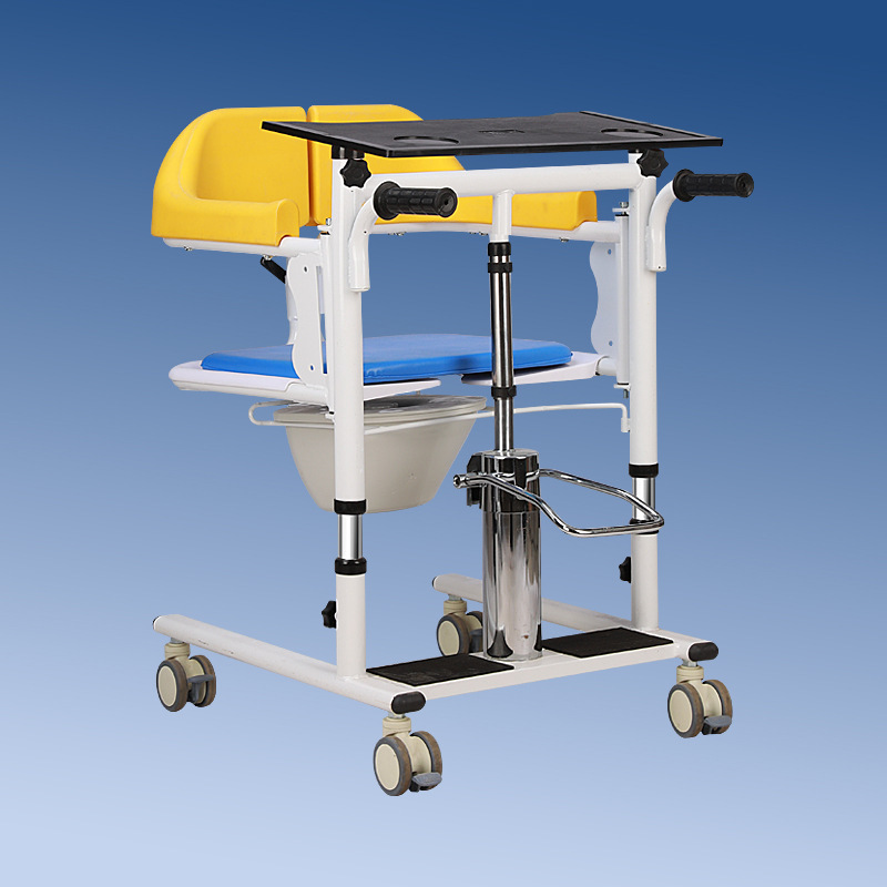 Máquina de desplazamiento multifuncional asistente de elevación hidráulica doméstica de enfermería para personas con discapacidad hemiplégica silla de baño