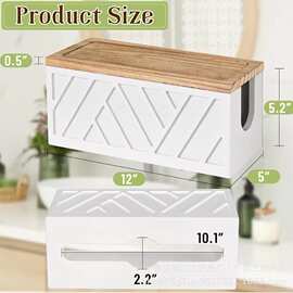 亚马逊木质纸巾架卫生间置物架纸巾盒墙面壁挂式卫生间卷纸支架