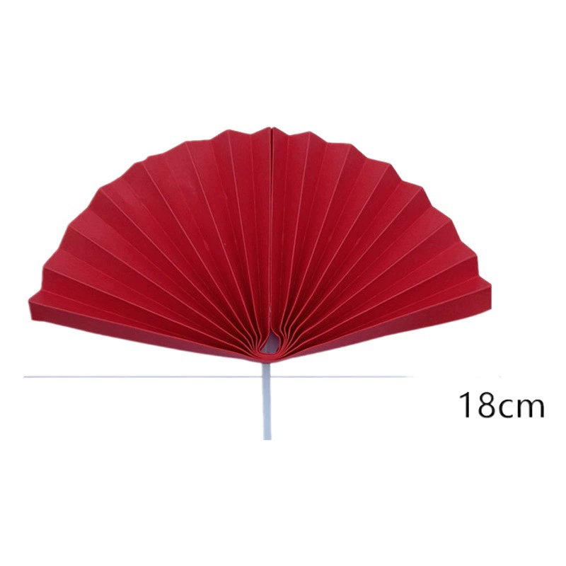 Украшение для выпечки торта красный складной веер бумажный вентилятор подключаемый в китайском стиле День рождения украшение торта Вставка карты платье