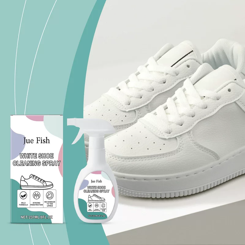JUE FISH White shoes, handheld detergent