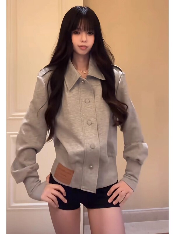 Xinwang [Official Picture Mamba Cotton 300g] Wide Shoulder Waist Loose Tops Top Women's Winter New Slimming Outerwear
