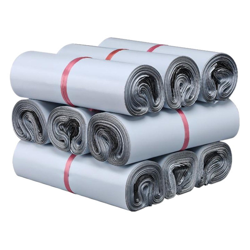 En stock envío gratuito blanco SF engrosado impermeable bolsa de embalaje bolsa logística ropa personalizada logotipo bolsa de embalaje al por mayor