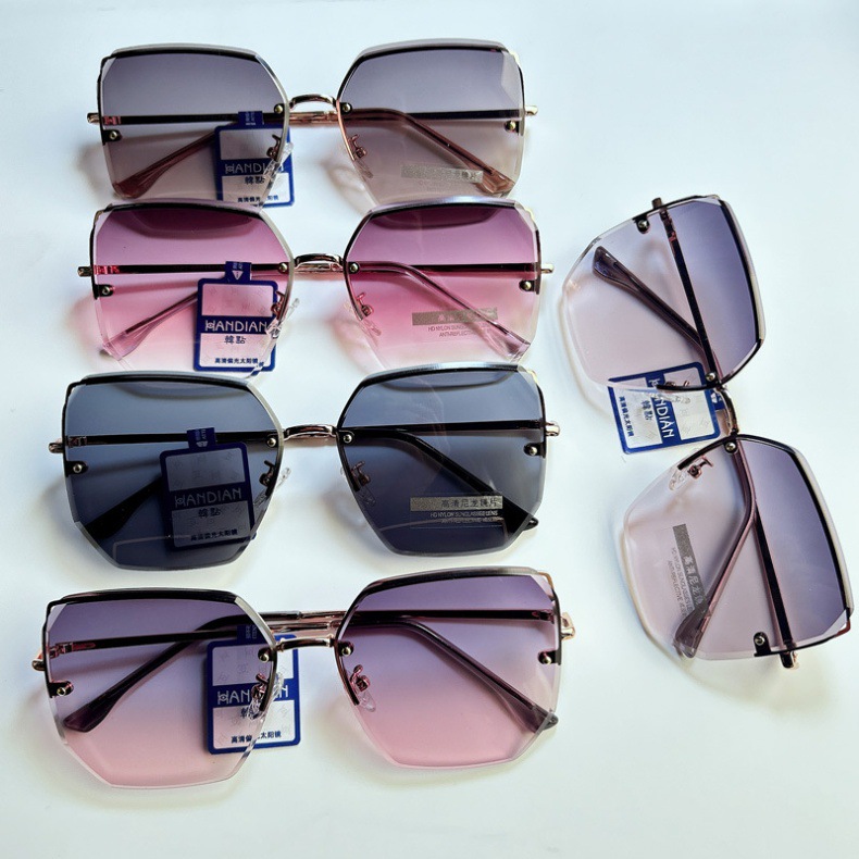 2026er Modell Metall-Nylon-Polarisierte Sonnenbrillen für Damen mit hochwertiger UV-Schutz und schmalem Gesichtseffekt, trendige Nylon-Sonnenbrillen