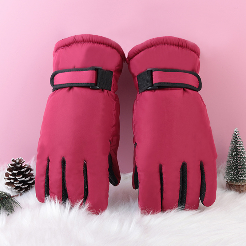 Personalizado logotipo de texto publicitario para enviar regalos corporativos de invierno para hombres y mujeres guantes calientes impresión personalizada invierno