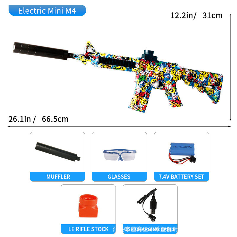 Pistola de Juguete Eléctrica AK47 M416 de Plástico para Juegos de Batalla