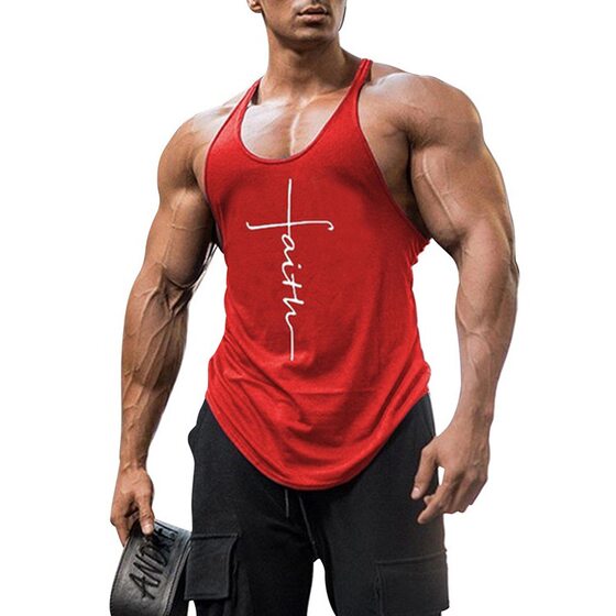 Cross-border AliExpress Amazon 2023 New European and American Men's Explosions Men's T-shirts Men's Printed Vest Spot